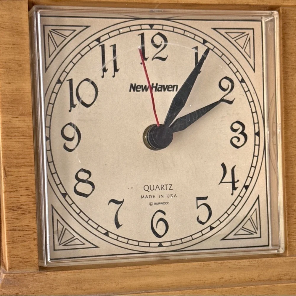 1985 Burwood Wall Clock Farmhouse Kitchen Decor Matthew 6:11 Daily Bread Verse